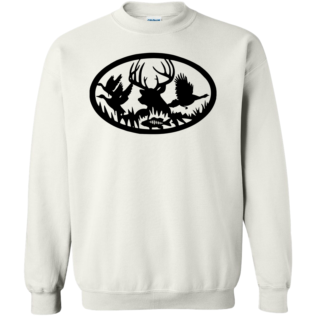 Wildlife Welcome Adult Crew Neck Sweatshirt