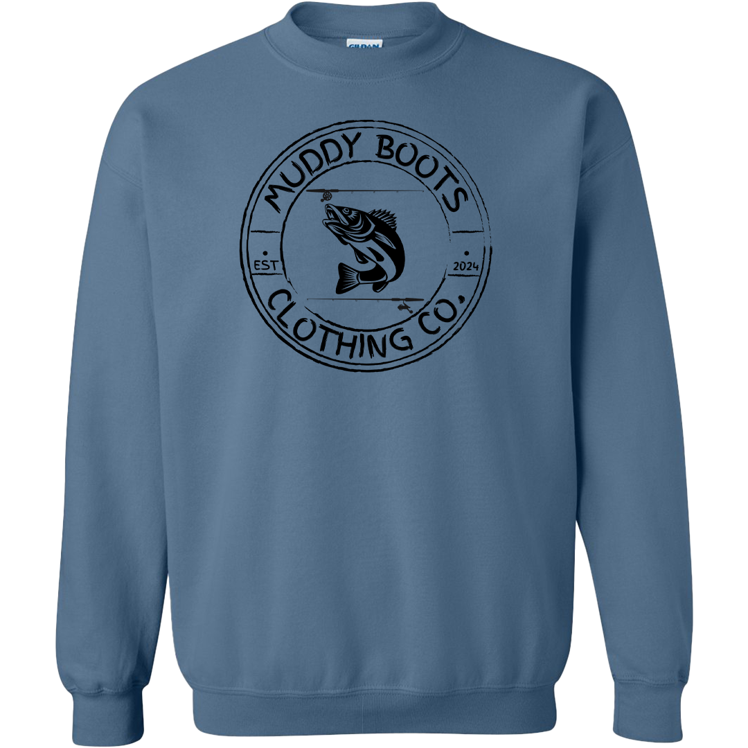 Rod Bending Adult Crew Neck Sweatshirt