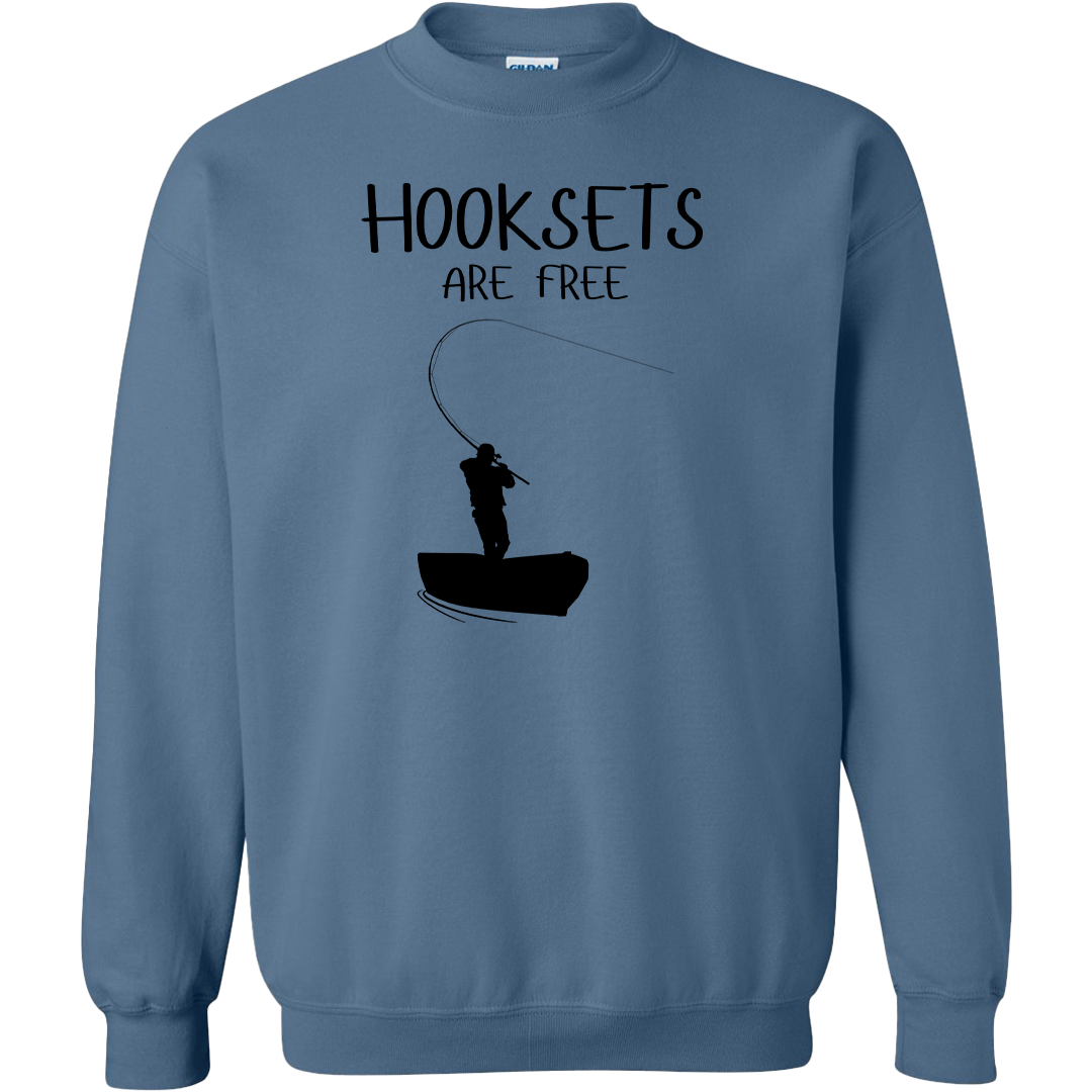 Hooksets Are Free Adult Crew Neck Sweatshirt