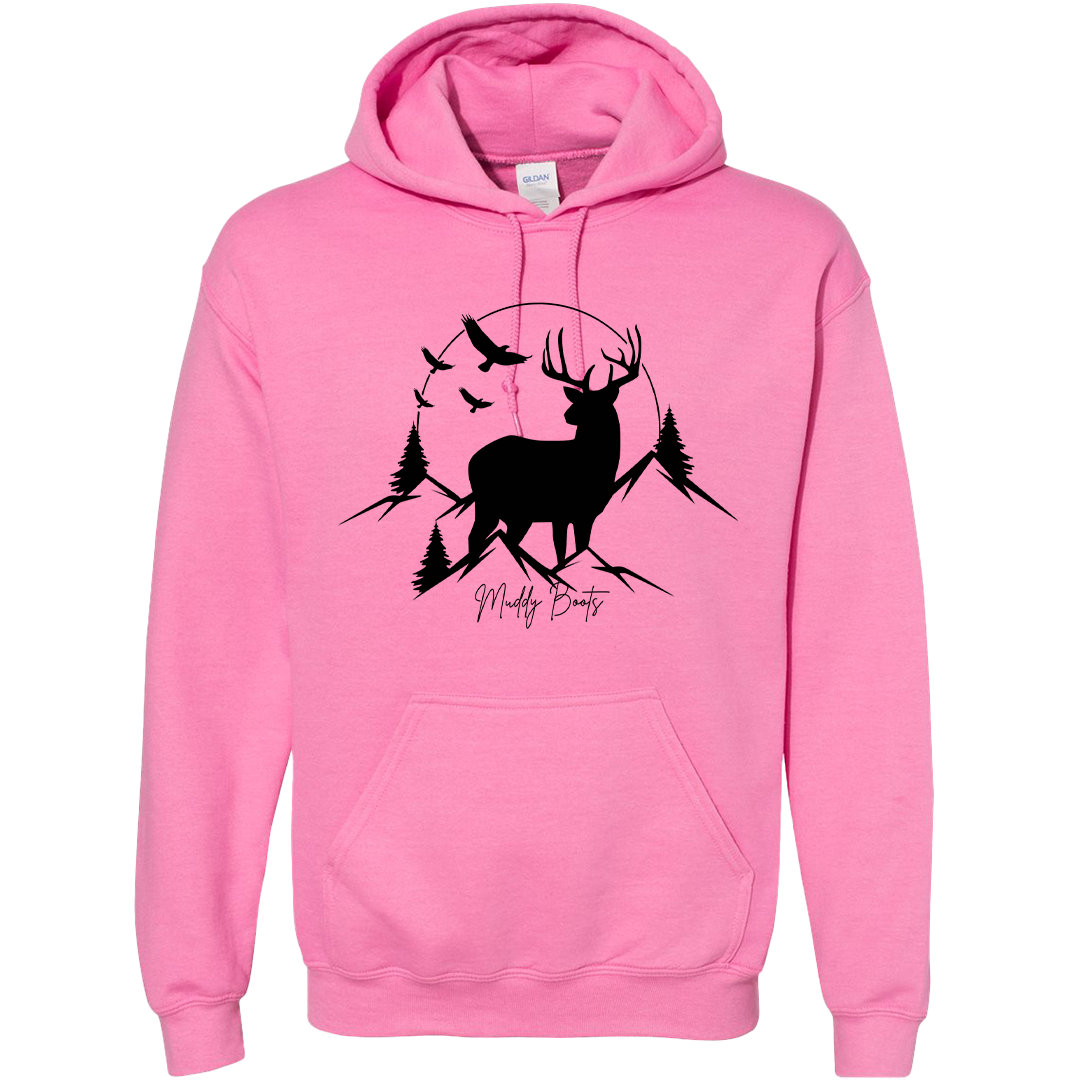 Mountain Deer Adult Hoodie