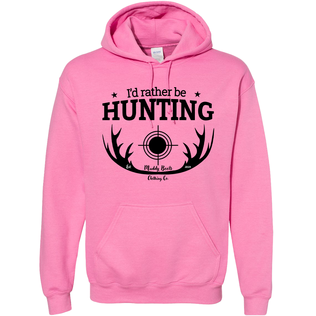 I'd Rather Be Hunting Adult Hoodie