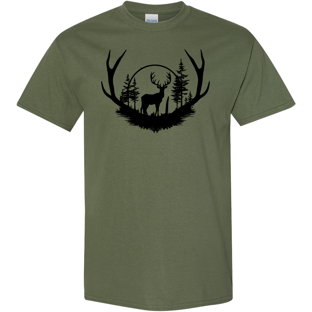 Deer Head Adult Tee