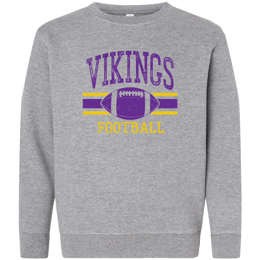 Vikings Football Toddler Crew Neck Sweatshirt