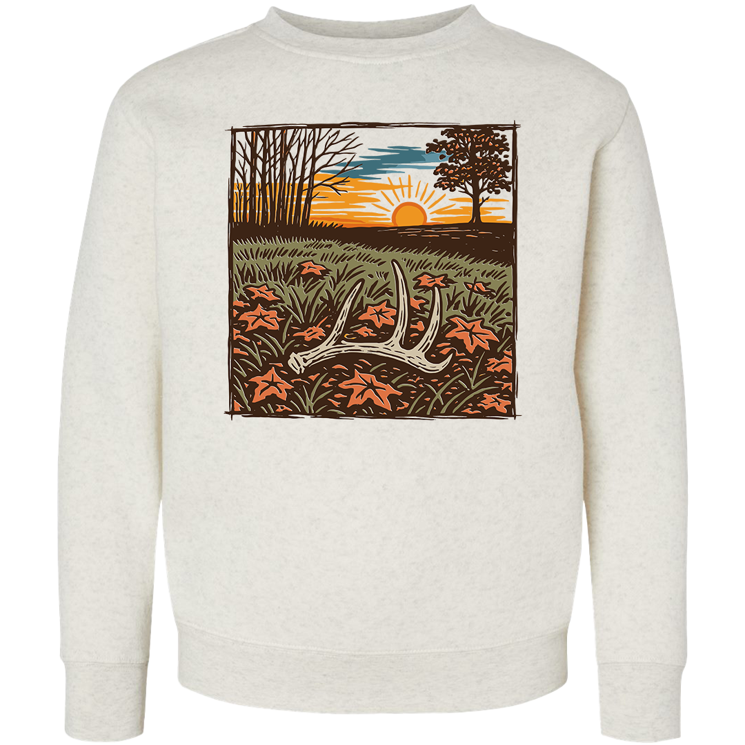 Antler Shed Toddler Crew Neck Sweatshirt