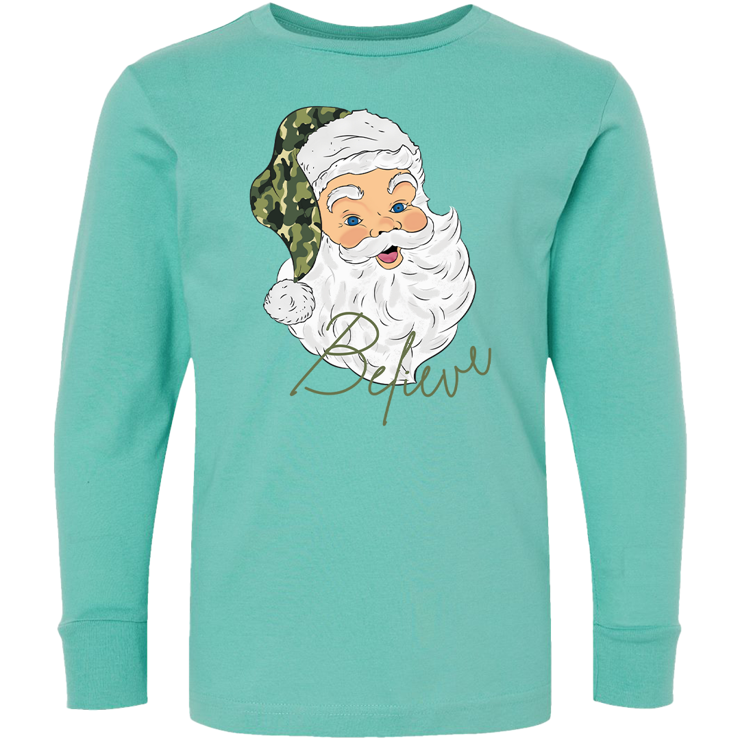 Believe in Santa Toddler Long Sleeve Tee