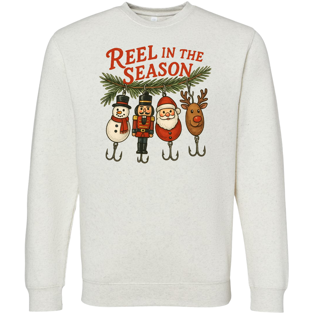 Reel Season Adult Crew Neck Sweatshirt