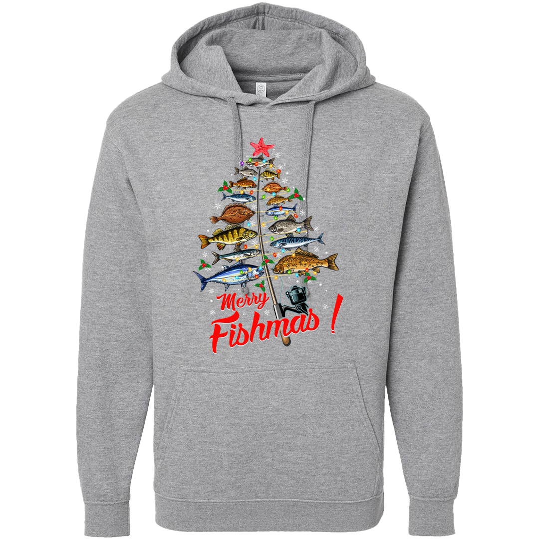 Merry Fishmas Adult Hoodie