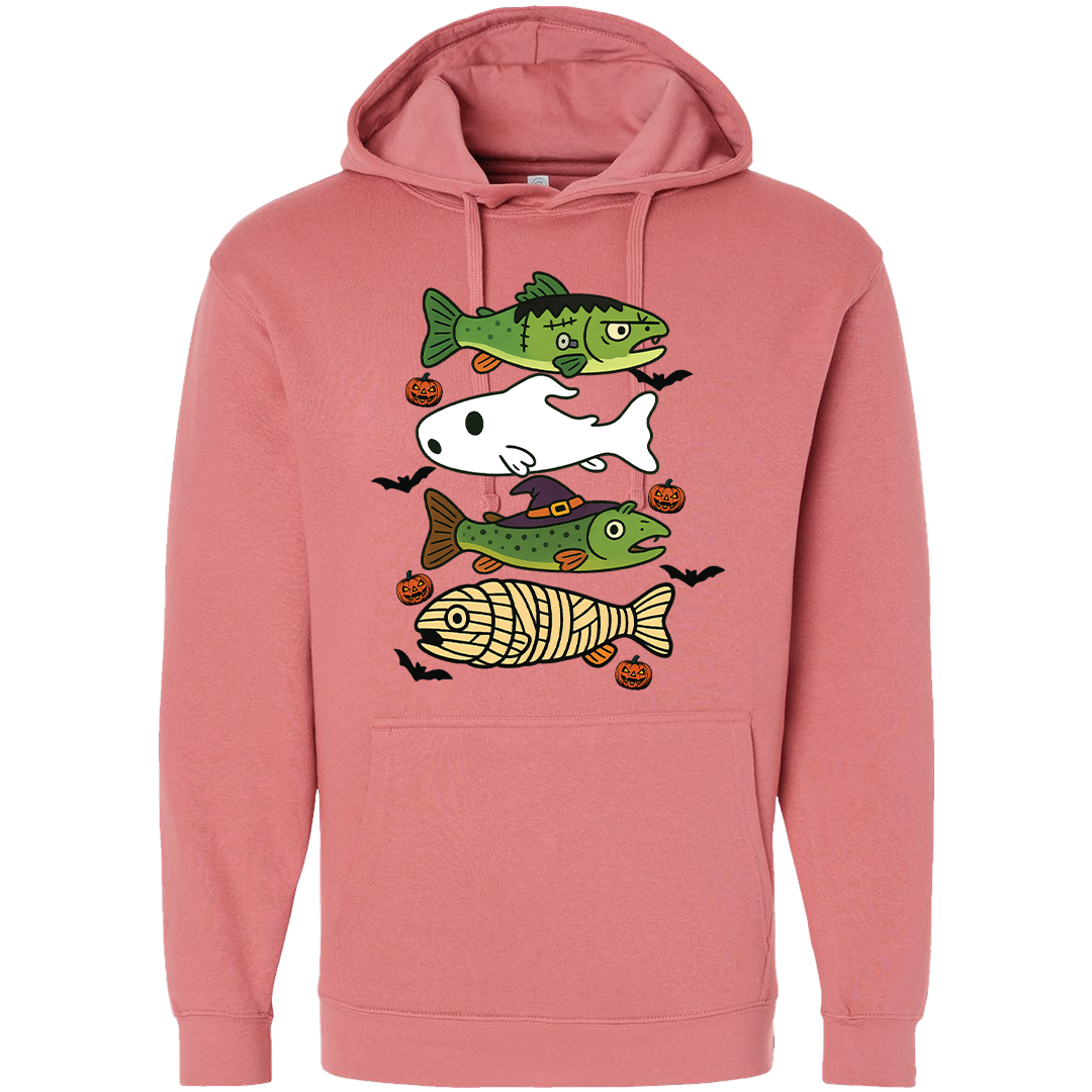 Halloween Fish Adult Hoodie