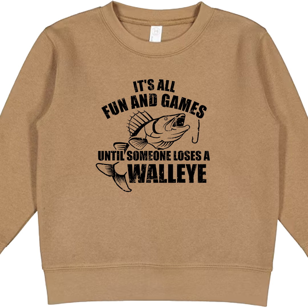 Walleye Games Kids Crew Neck Sweatshirt