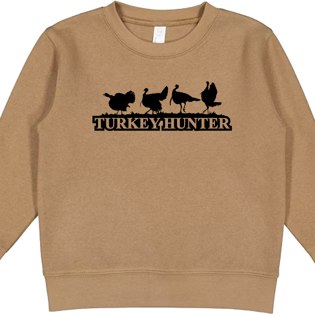 Turkey Hunter Kids Crew Neck Sweatshirt