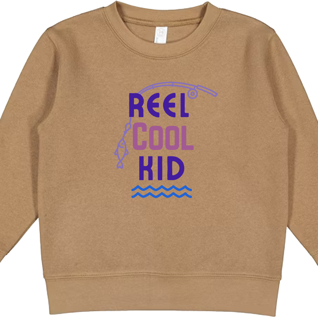 Reel Cool Kid Toddler Crew Neck Sweatshirt