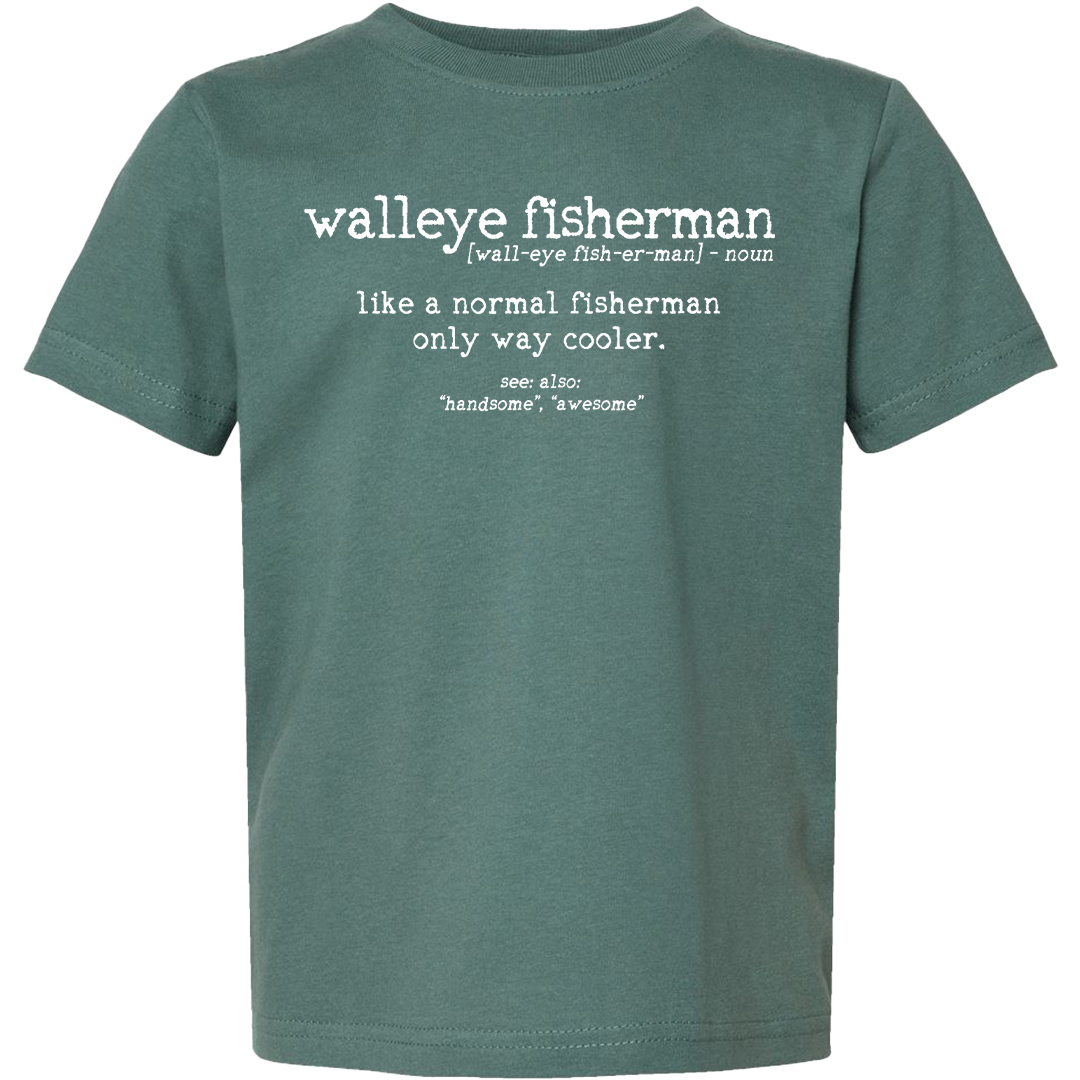 Walleye Fisherman Definition Toddler Tee
