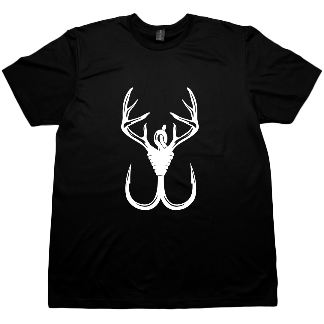 Antler Hook Adult Tee - Muddy Boots Clothing - T-Shirt