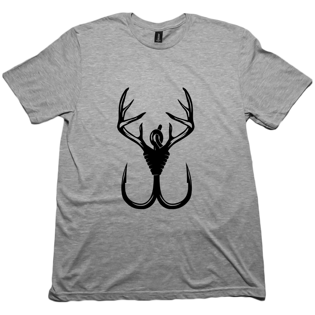 Antler Hook Adult Tee - Muddy Boots Clothing - T-Shirt
