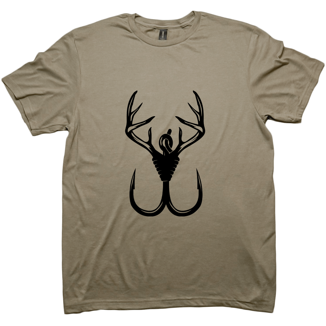Antler Hook Adult Tee - Muddy Boots Clothing - T-Shirt