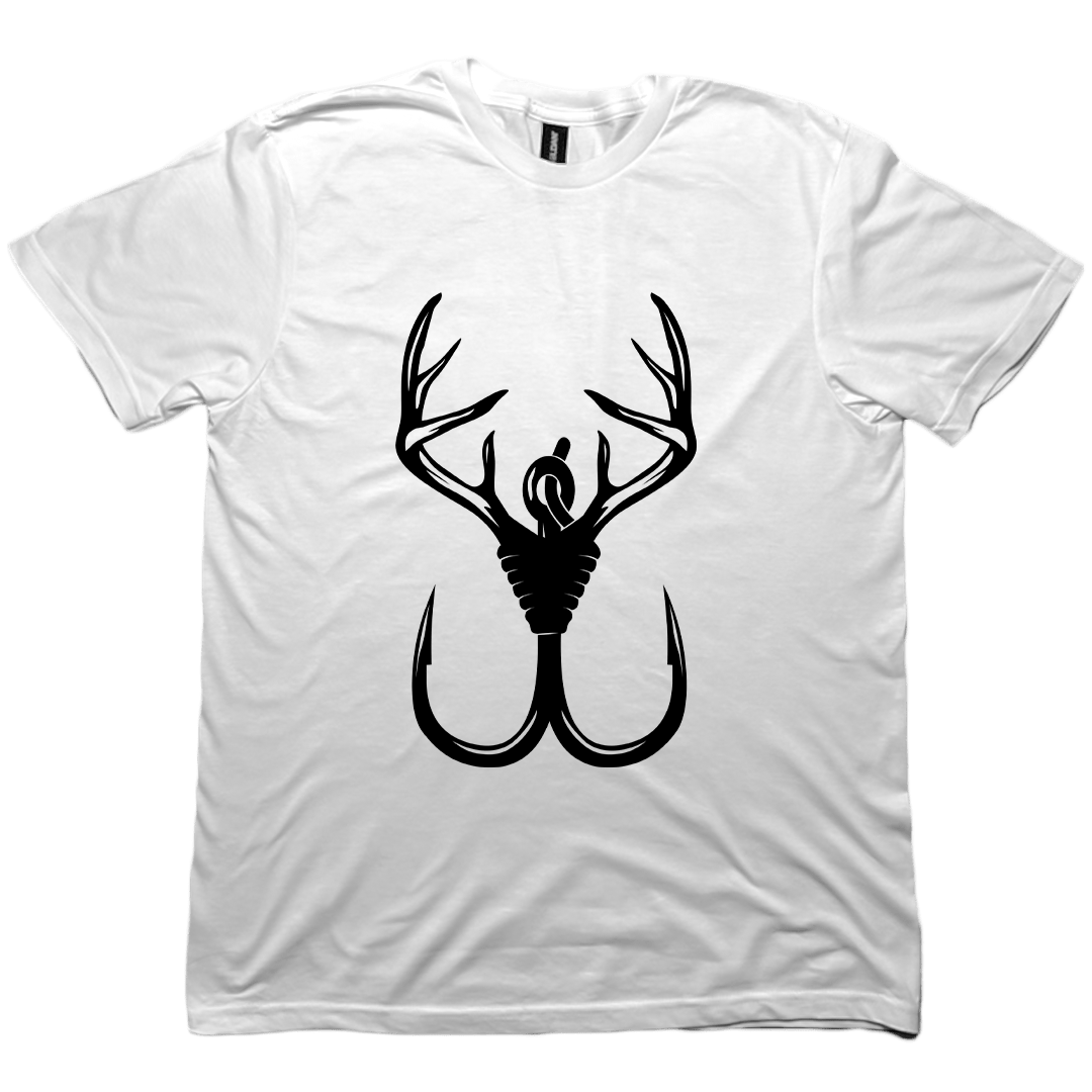 Antler Hook Adult Tee - Muddy Boots Clothing - T-Shirt