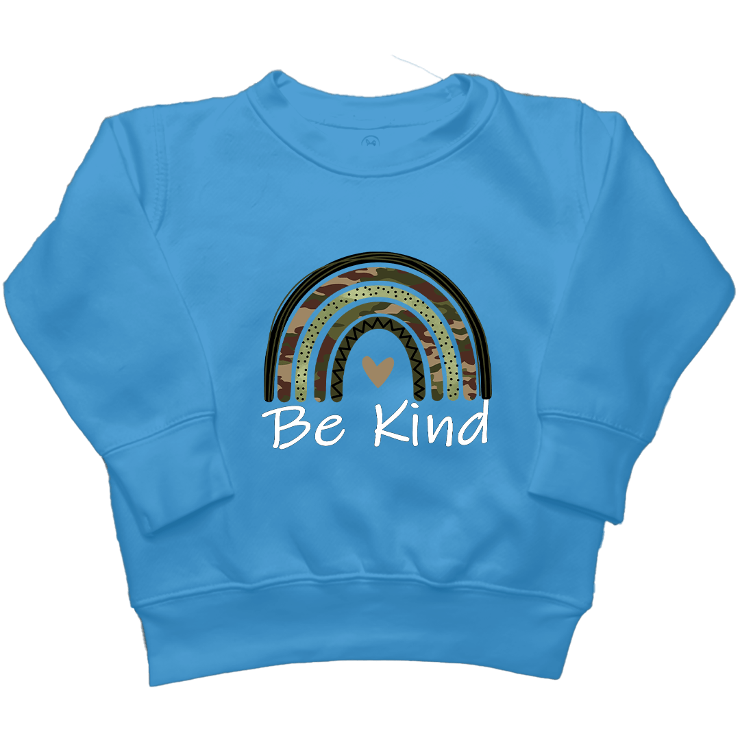 Be Kind Kids Crew Neck Sweatshirt - Muddy Boots Clothing - Crew Neck Sweatshirt