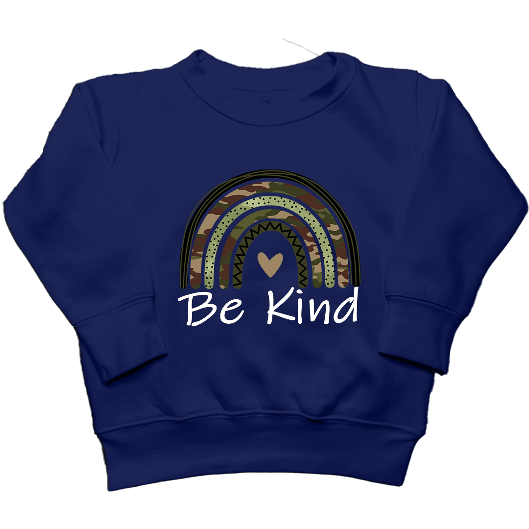 Be Kind Kids Crew Neck Sweatshirt - Muddy Boots Clothing - Crew Neck Sweatshirt