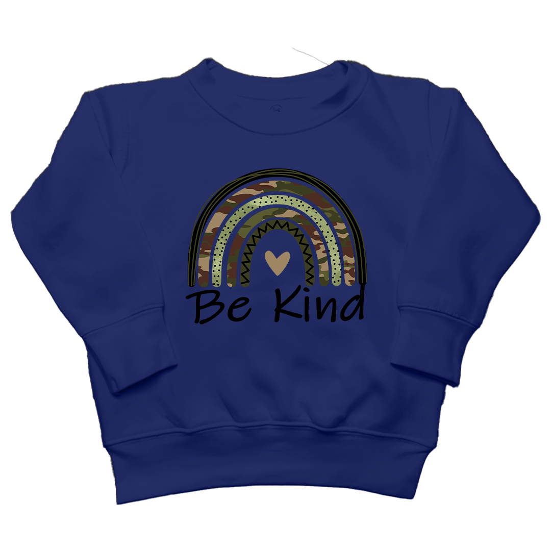 Be Kind Kids Crew Neck Sweatshirt - Muddy Boots Clothing - Crew Neck Sweatshirt
