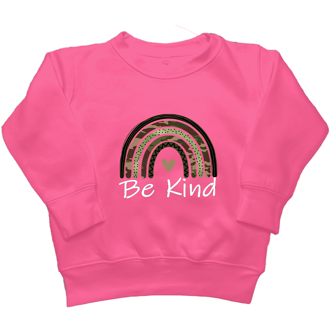 Be Kind Kids Crew Neck Sweatshirt - Muddy Boots Clothing - Crew Neck Sweatshirt