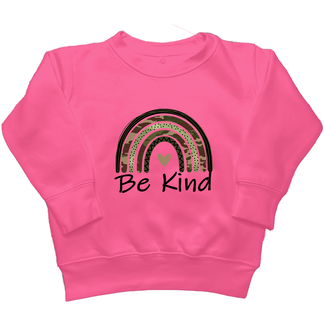 Be Kind Kids Crew Neck Sweatshirt - Muddy Boots Clothing - Crew Neck Sweatshirt
