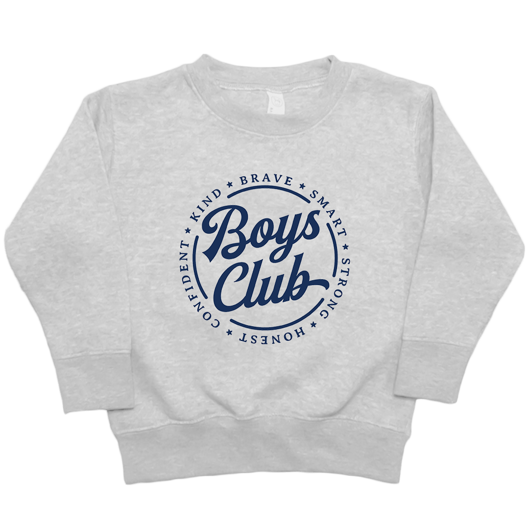Boys Club Kids Crew Neck Sweatshirt - Muddy Boots Clothing - Crew Neck Sweatshirt