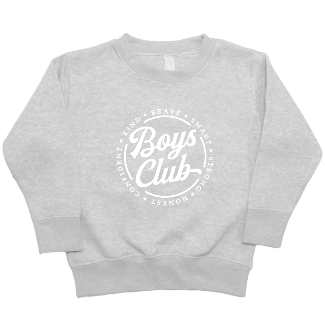Boys Club Kids Crew Neck Sweatshirt - Muddy Boots Clothing - Crew Neck Sweatshirt