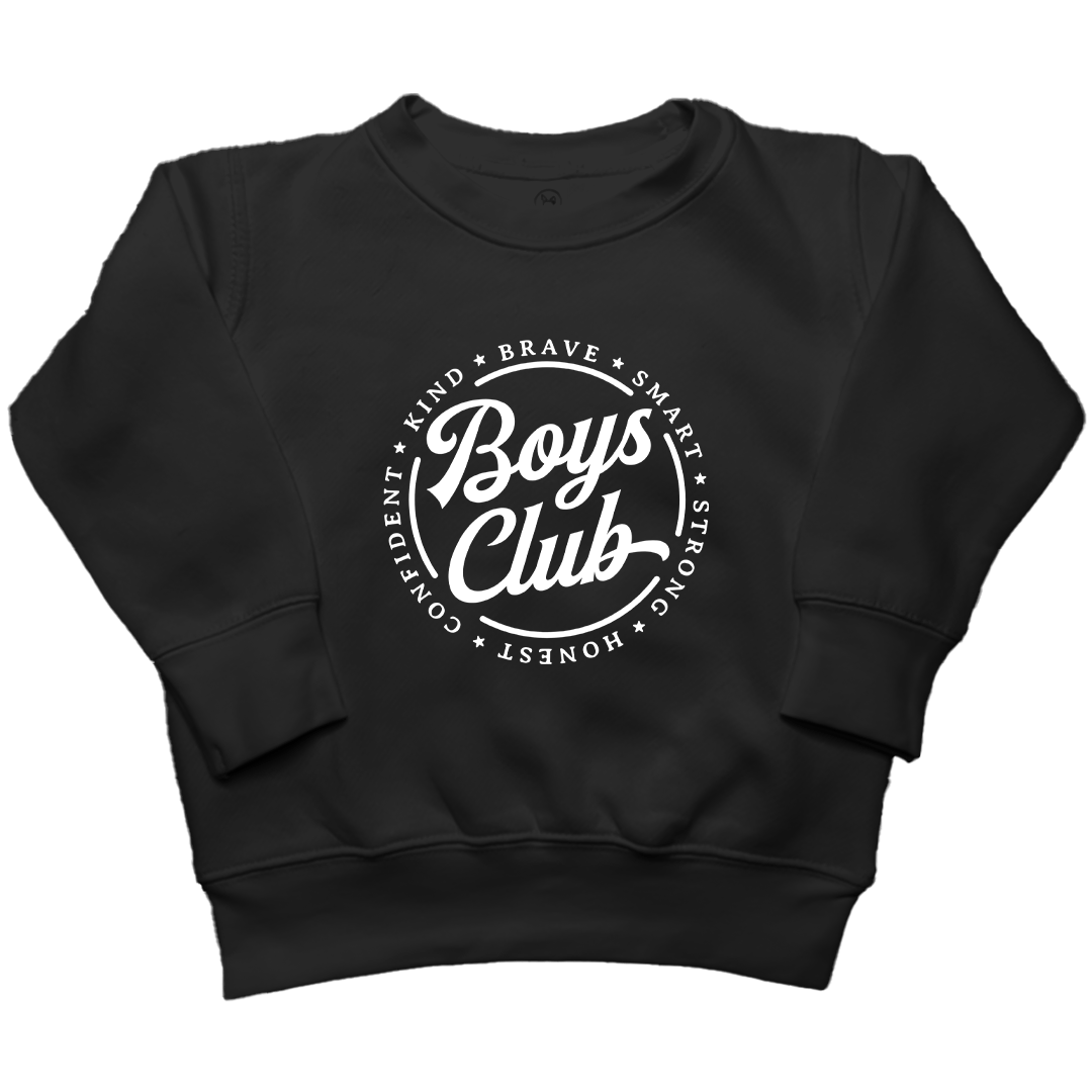 Boys Club Kids Crew Neck Sweatshirt - Muddy Boots Clothing - Crew Neck Sweatshirt