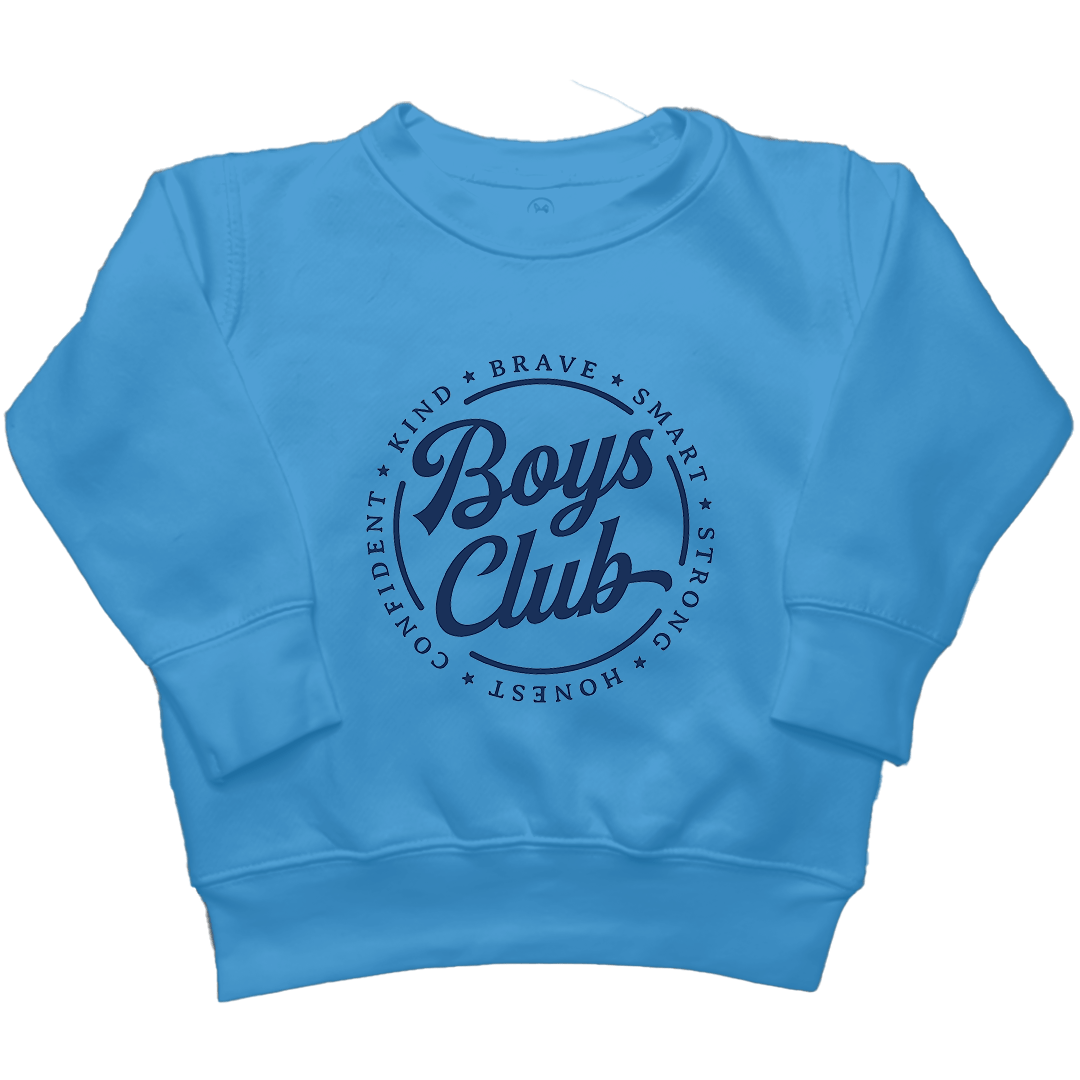 Boys Club Kids Crew Neck Sweatshirt - Muddy Boots Clothing - Crew Neck Sweatshirt
