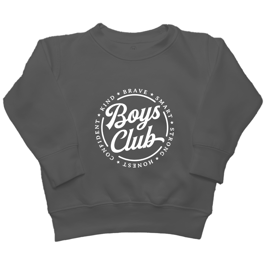 Boys Club Kids Crew Neck Sweatshirt - Muddy Boots Clothing - Crew Neck Sweatshirt