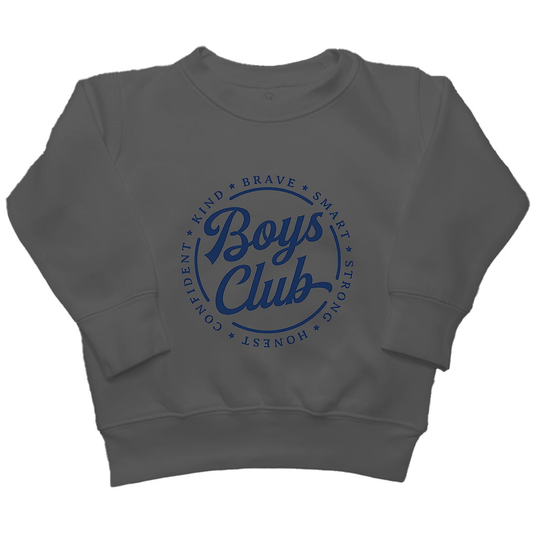 Boys Club Kids Crew Neck Sweatshirt - Muddy Boots Clothing - Crew Neck Sweatshirt