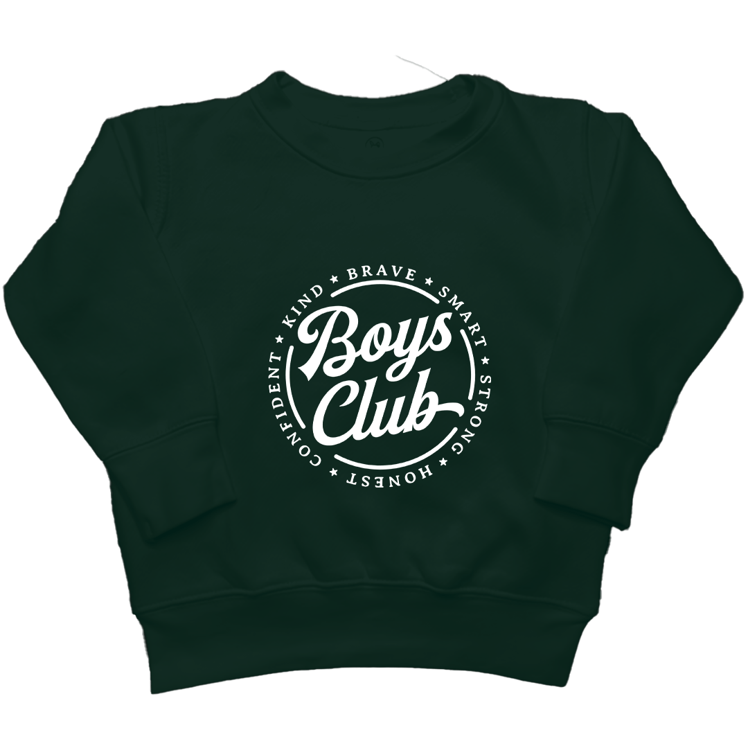 Boys Club Kids Crew Neck Sweatshirt - Muddy Boots Clothing - Crew Neck Sweatshirt