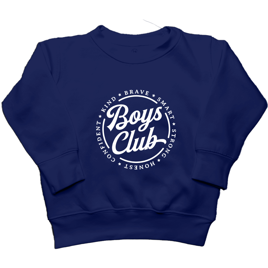 Boys Club Kids Crew Neck Sweatshirt - Muddy Boots Clothing - Crew Neck Sweatshirt