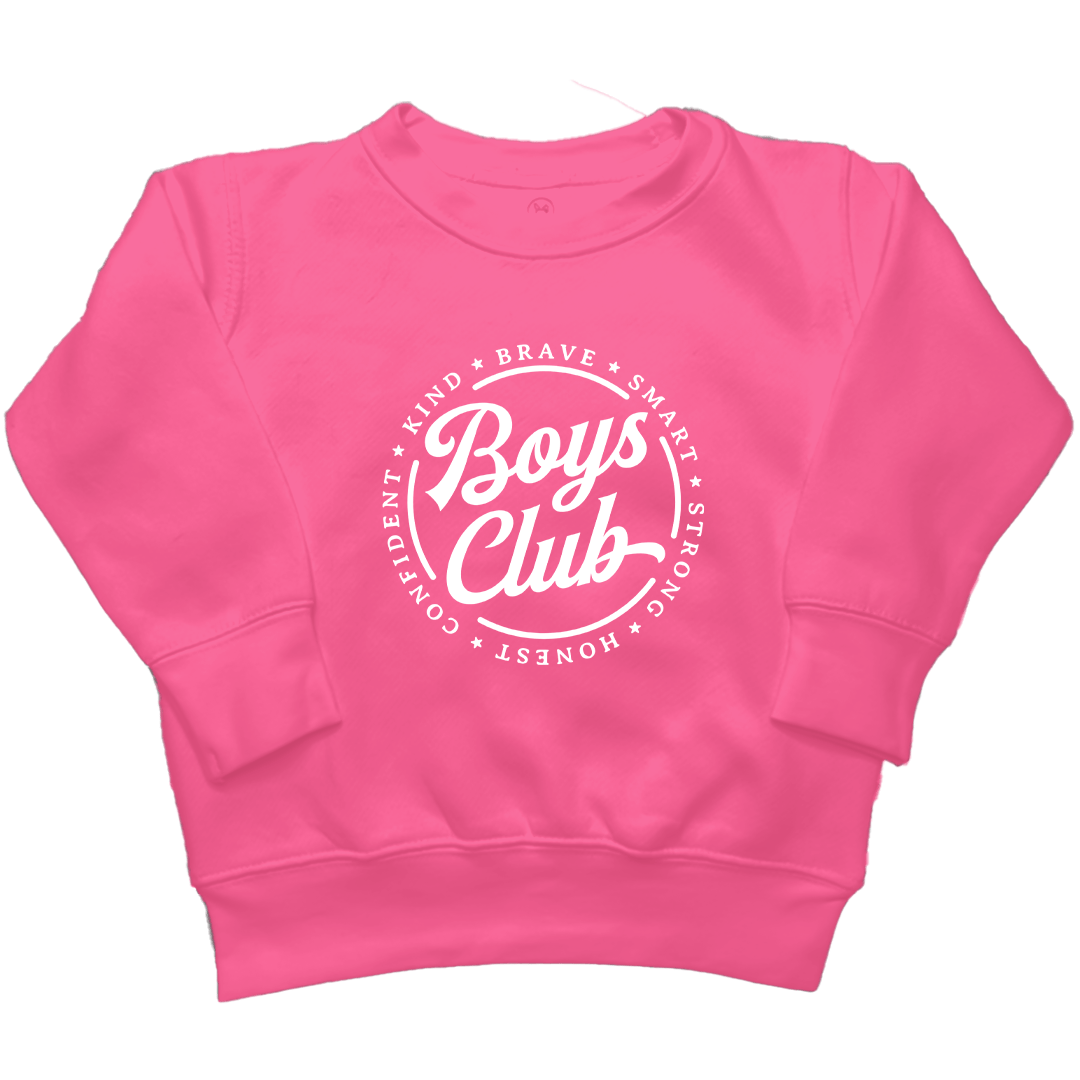 Boys Club Kids Crew Neck Sweatshirt - Muddy Boots Clothing - Crew Neck Sweatshirt