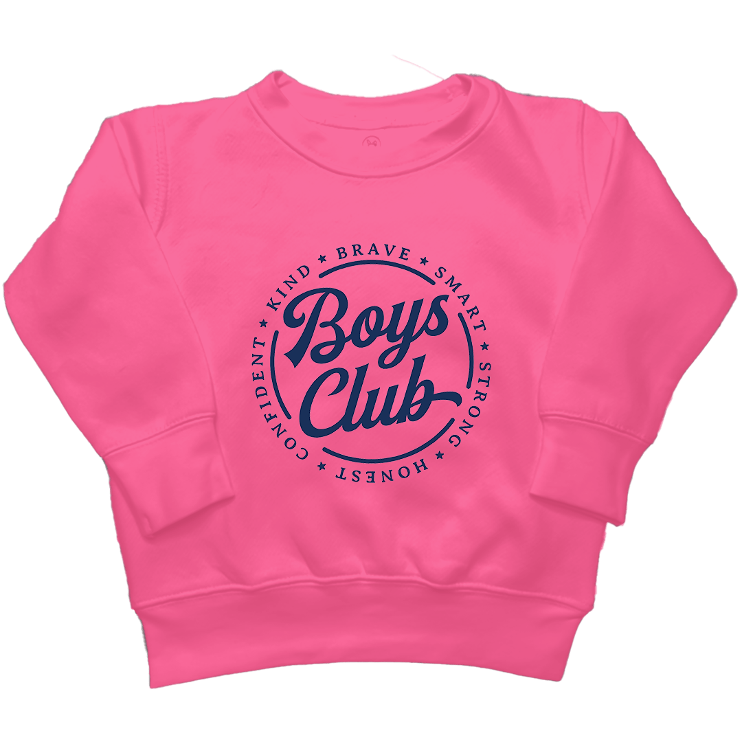Boys Club Kids Crew Neck Sweatshirt - Muddy Boots Clothing - Crew Neck Sweatshirt