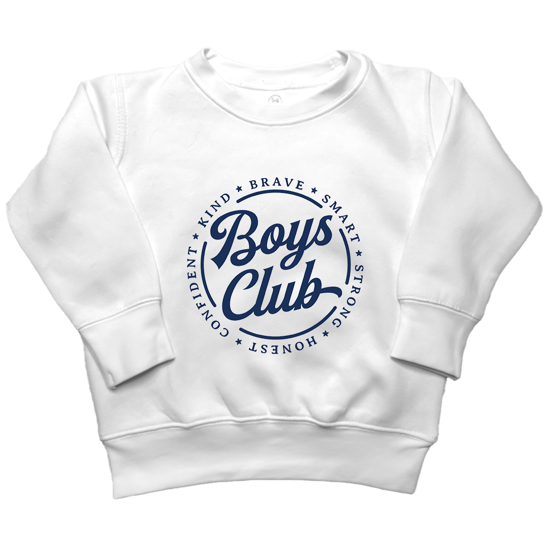 Boys Club Kids Crew Neck Sweatshirt - Muddy Boots Clothing - Crew Neck Sweatshirt