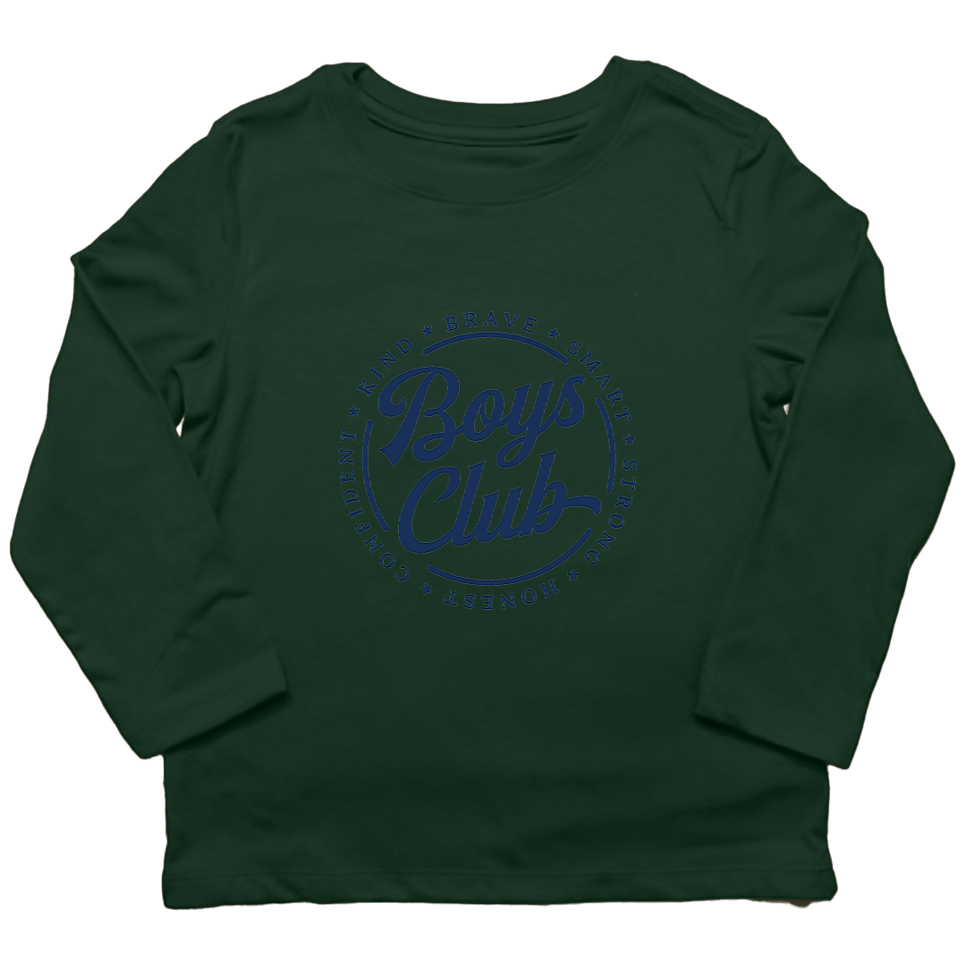 Boys Club Kids Long Sleeve Tee - Muddy Boots Clothing - Long Sleeve Tee