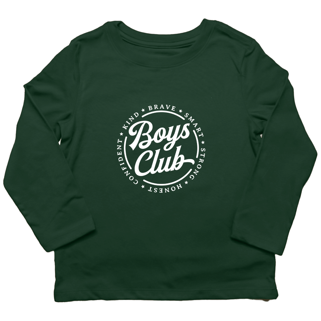 Boys Club Kids Long Sleeve Tee - Muddy Boots Clothing - Long Sleeve Tee