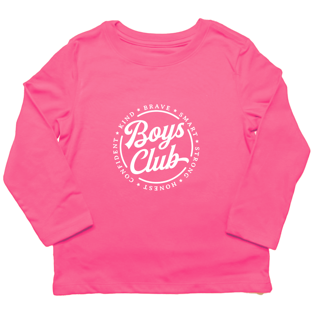 Boys Club Kids Long Sleeve Tee - Muddy Boots Clothing - Long Sleeve Tee