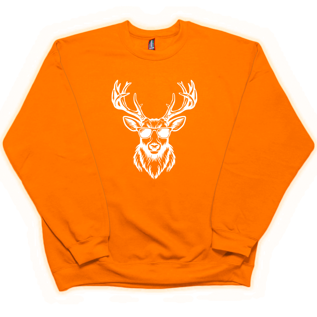 Cool Deer Adult Crew Neck Sweatshirt - Muddy Boots Clothing - Crew Neck Sweatshirt