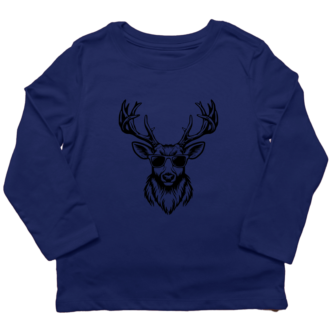 Cool Deer Kids Long Sleeve Tee - Muddy Boots Clothing - Long Sleeve Tee