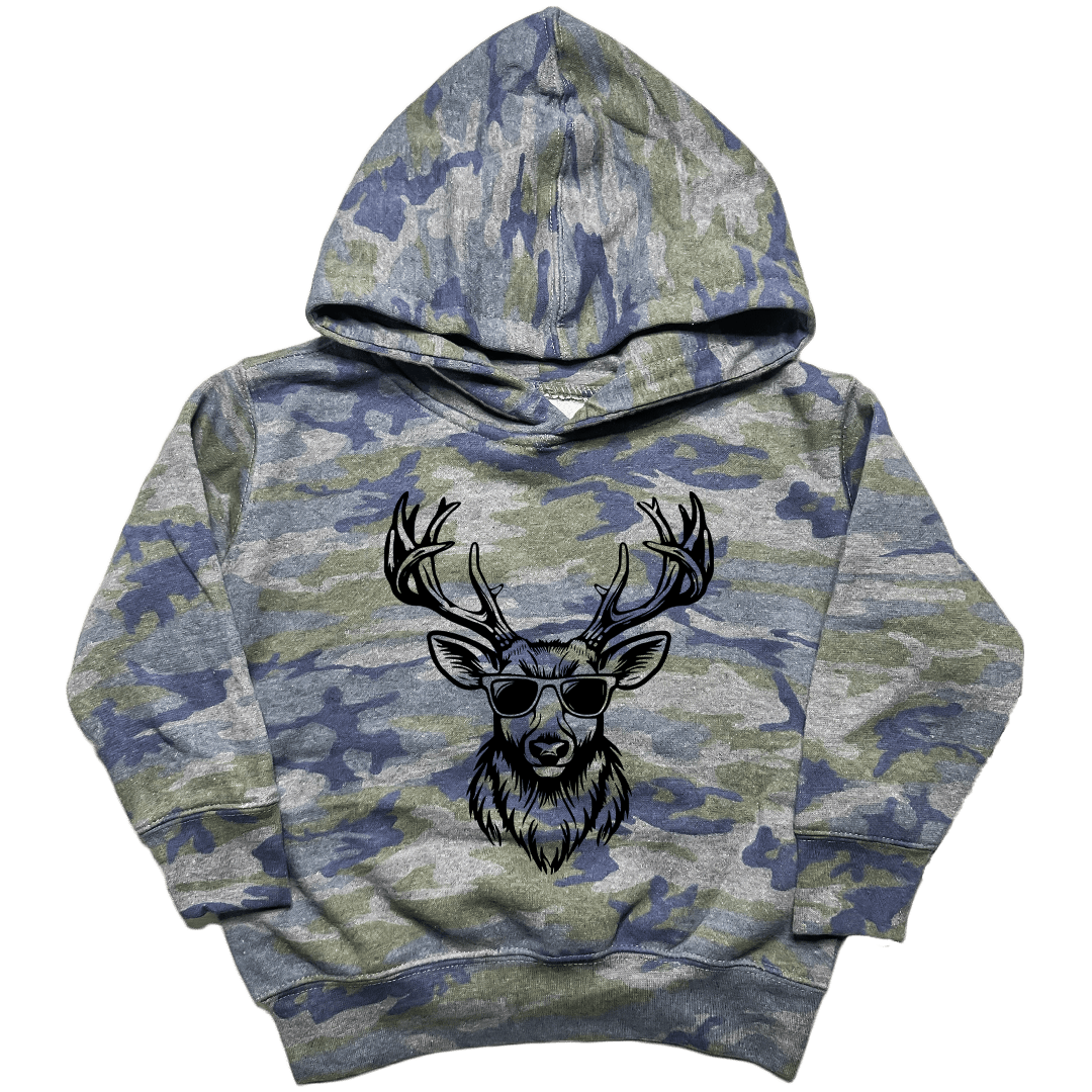 Cool Deer Toddler Hoodie - Muddy Boots Clothing - Hoodie
