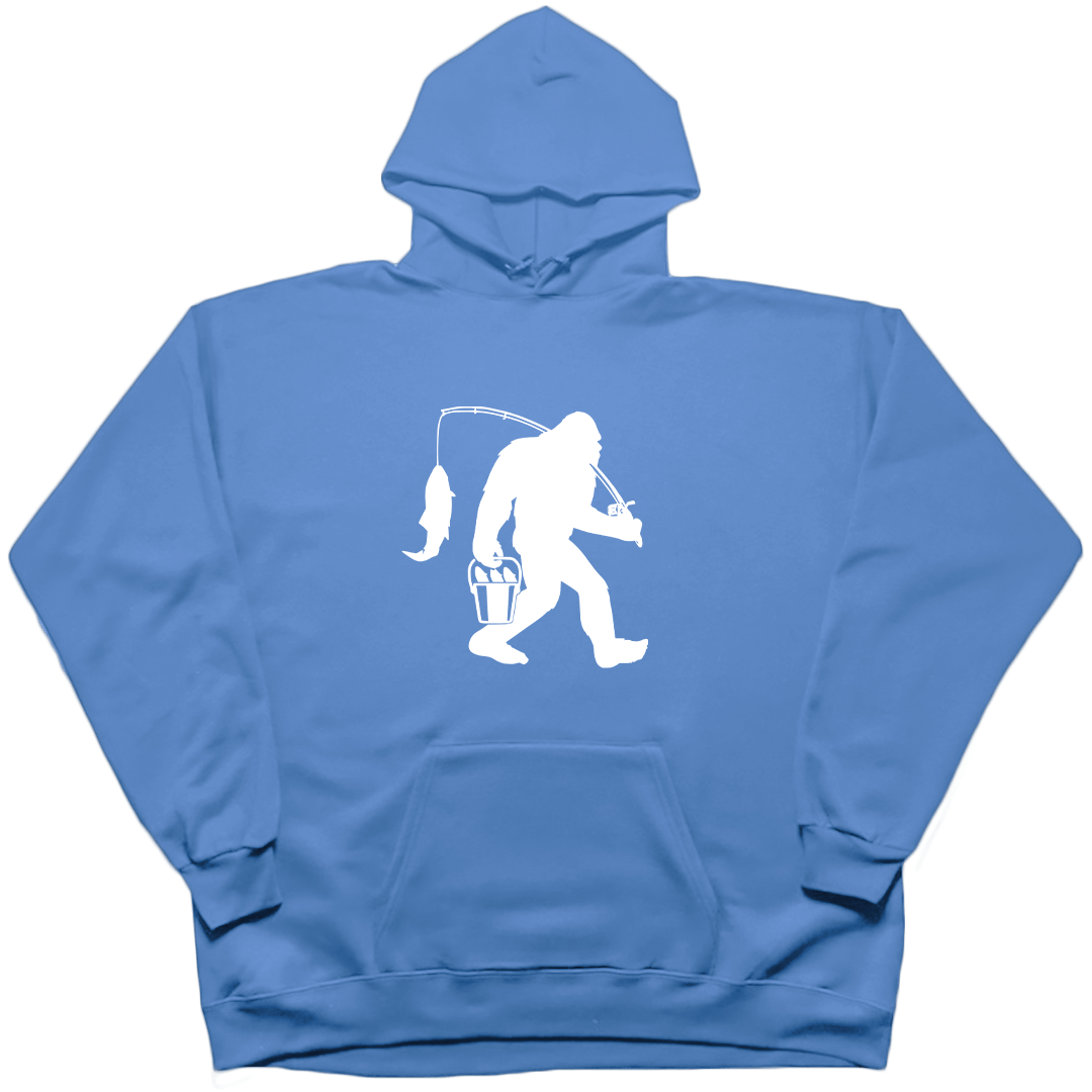Fishing Sasquatch Adult Hoodie - Muddy Boots Clothing - Hoodie