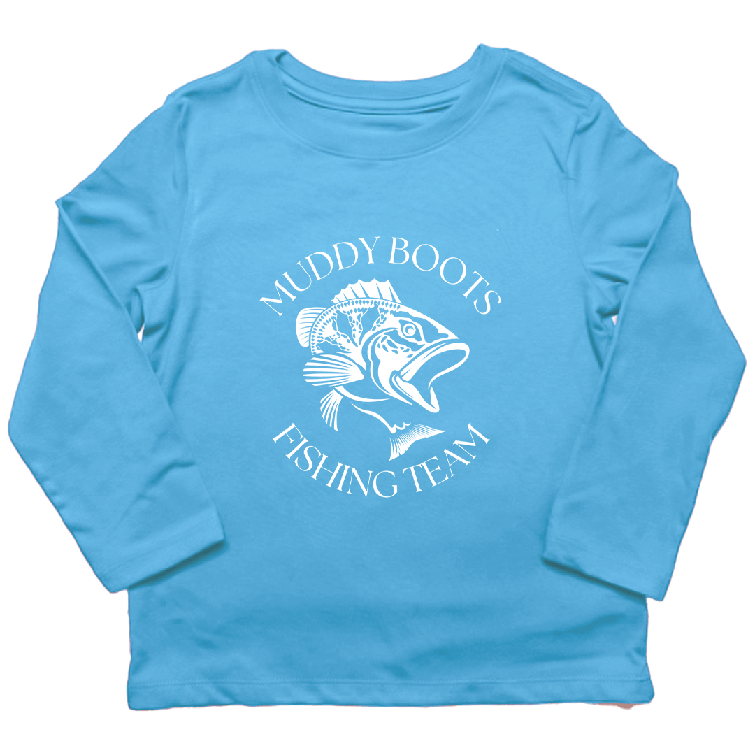 Fishing Team Kids Long Sleeve Tee - Muddy Boots Clothing - Long Sleeve Tee