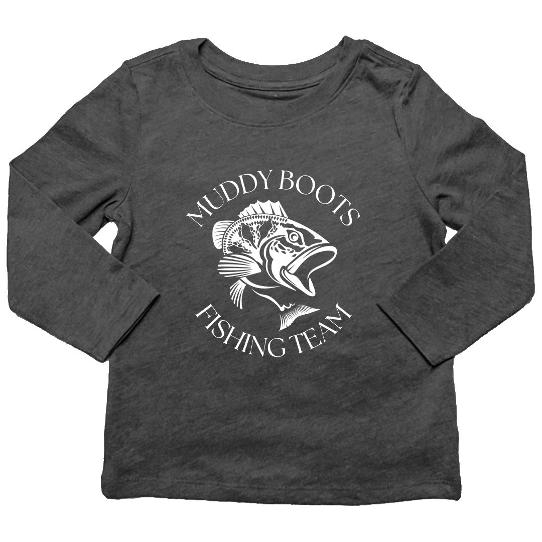 Fishing Team Kids Long Sleeve Tee - Muddy Boots Clothing - Long Sleeve Tee