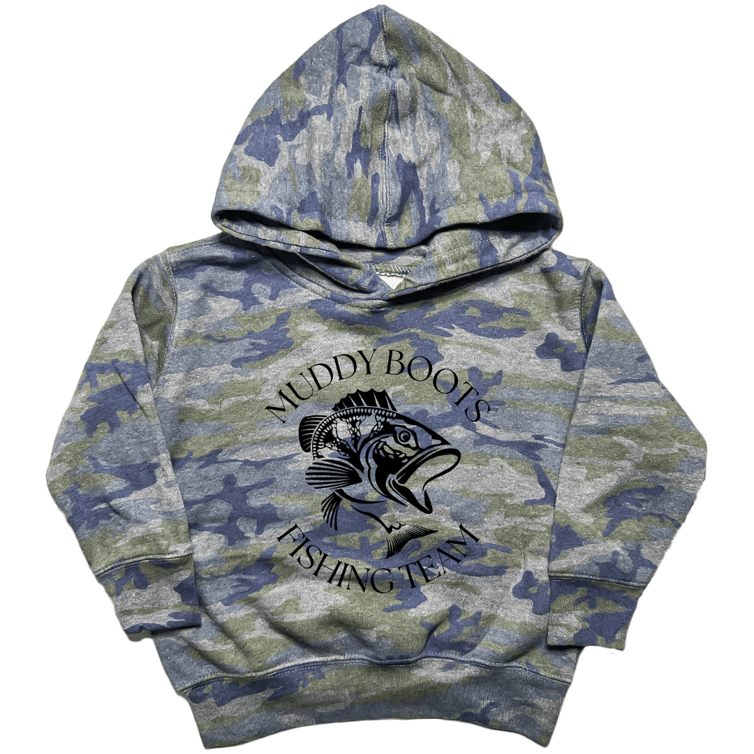 Fishing Team Toddler Hoodie - Muddy Boots Clothing - Hoodie