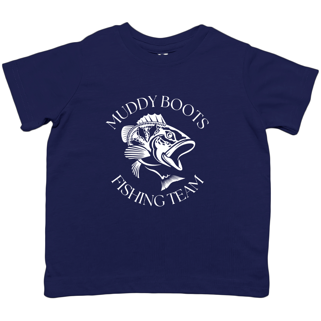 Fishing Team Toddler Tee - Muddy Boots Clothing - T-Shirt