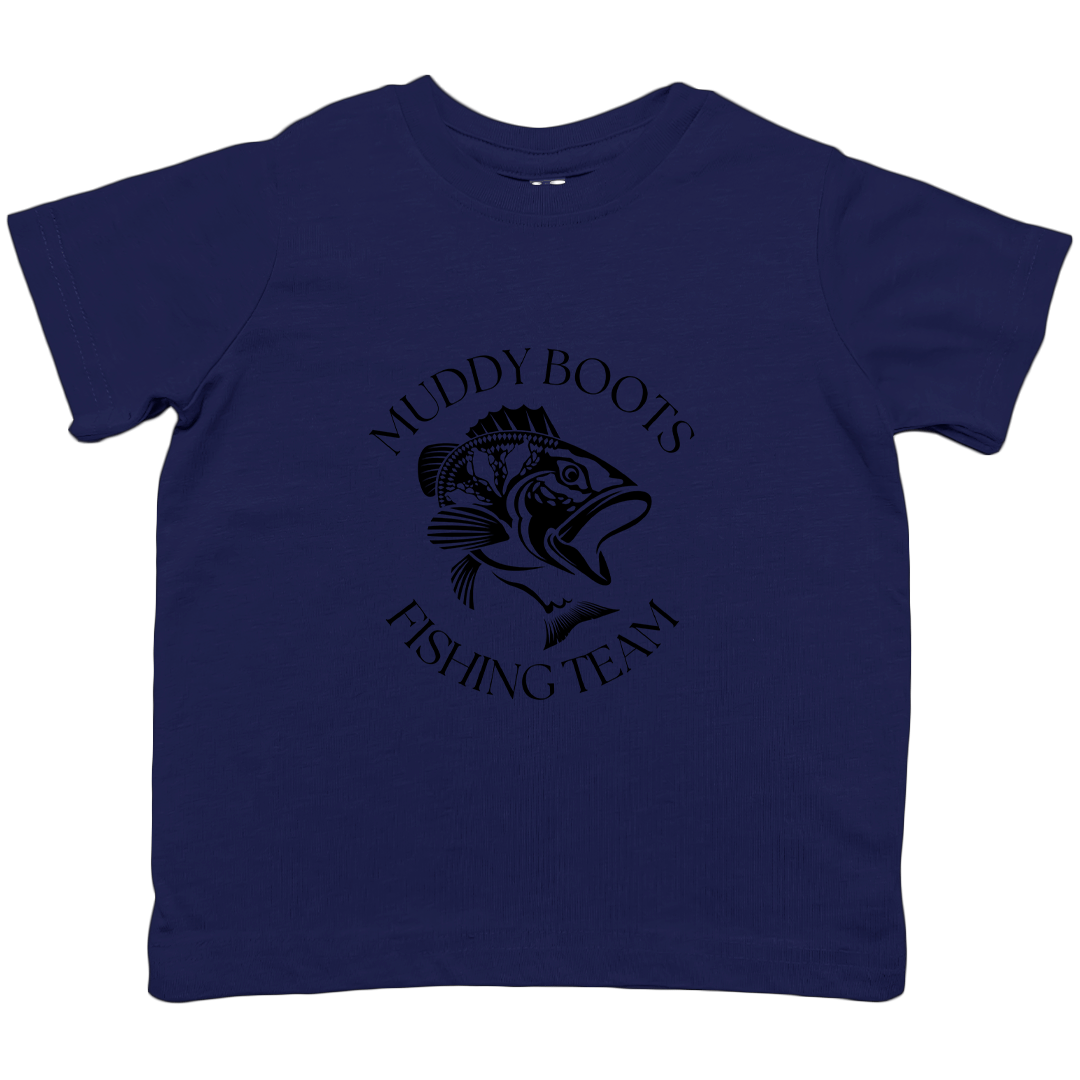 Fishing Team Toddler Tee - Muddy Boots Clothing - T-Shirt