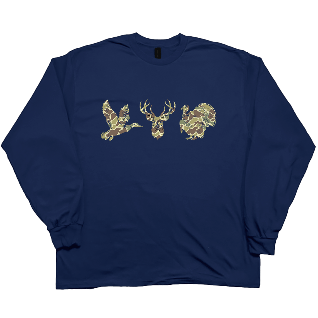 Hidden Game Adult Long Sleeve Tee - Muddy Boots Clothing - Long Sleeve Tee