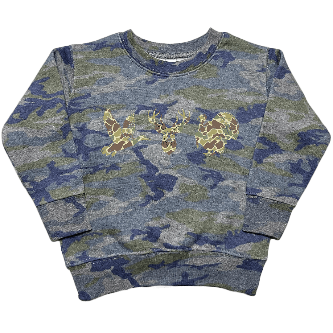 Hidden Game Toddler Crew Neck Sweatshirt - Muddy Boots Clothing - Crew Neck Sweatshirt